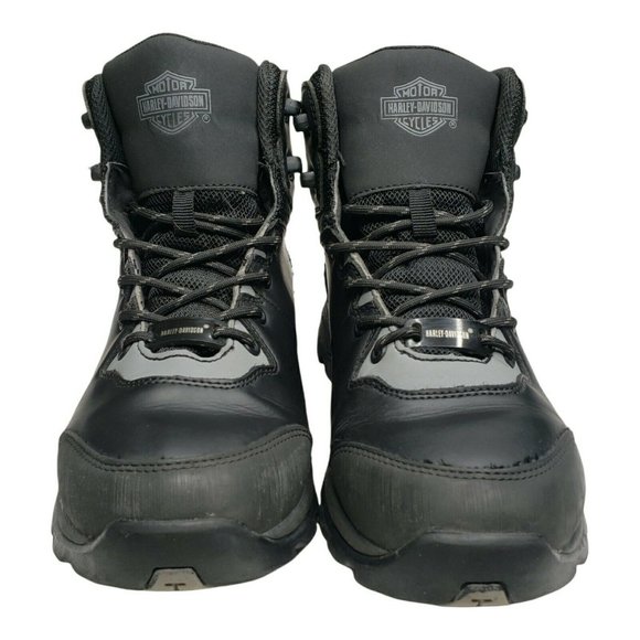 Harley-Davidson M 7 Benham Waterproof Black/Grey Boots Safety Toe Caps Unisex main image 10